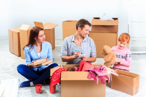 Efficient removal services team at work