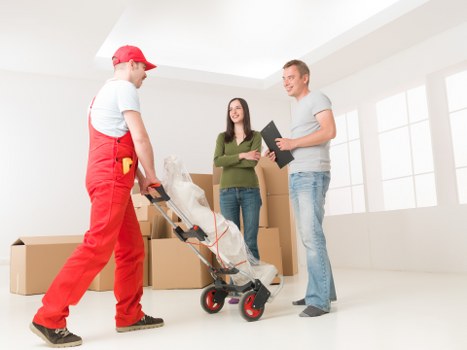 Professional movers assisting with a residential move in Lisson Grove