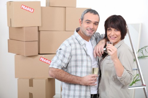 Unpacking services in a new home